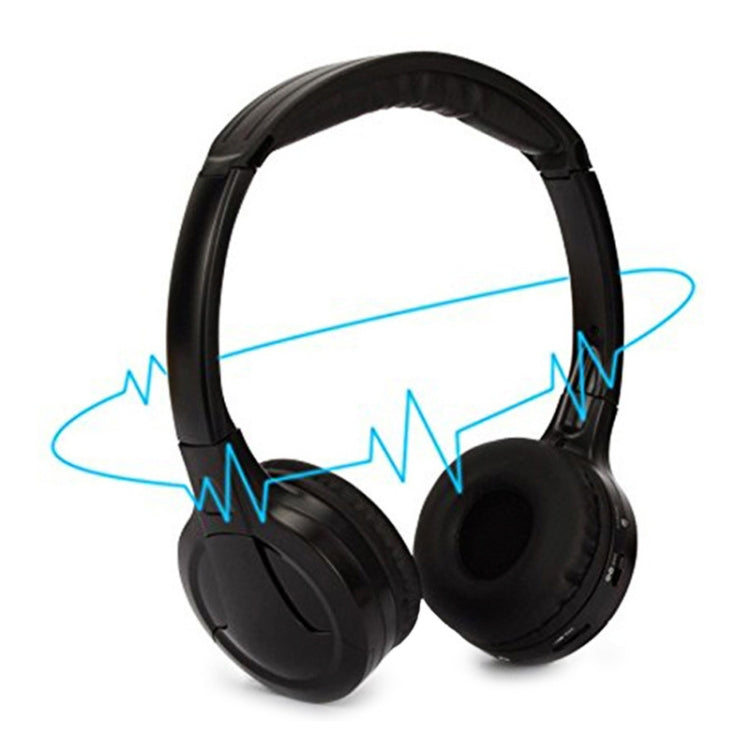 LPT03 Headset Wireless Infrared Dual/Single Channel Earphone (Black) - Headset & Headphone by PMC TechLife | Online Shopping South Africa | PMC TechLife