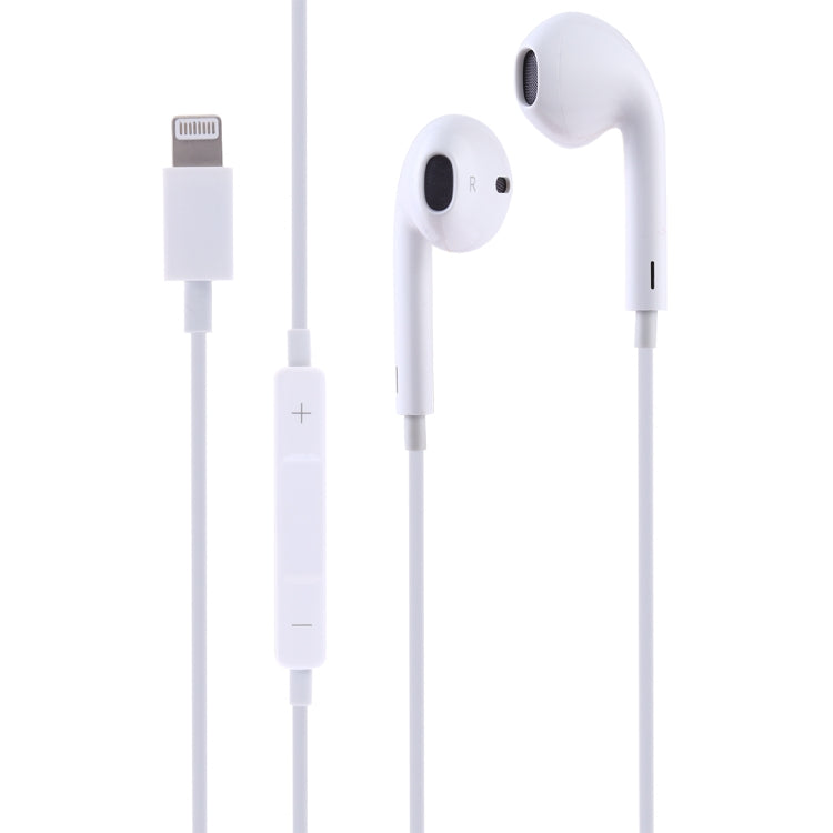 GL069 8 Pin Port Bluetooth Module Pop-up Window Wired Stereo Earphones with Mic (White) - Normal Style Earphone by PMC Jewellery | Online Shopping South Africa | PMC Jewellery