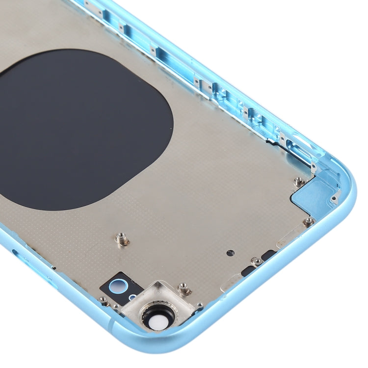 Back Housing Cover with Camera Lens & SIM Card Tray & Side Keys for iPhone XR(Blue) - Back Cover by PMC TechLife | Online Shopping South Africa | PMC TechLife