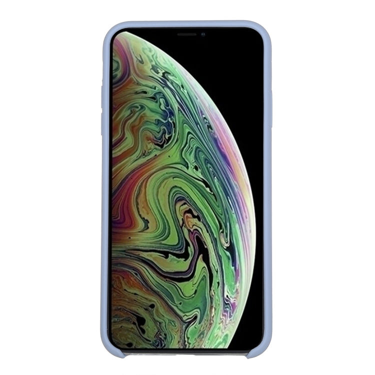 For iPhone XR Four Corners Full Coverage Liquid Silicone Case(Baby Blue) - More iPhone Cases by PMC TechLife | Online Shopping South Africa | PMC TechLife