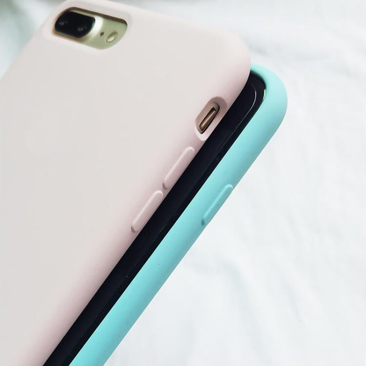 For iPhone XR Four Corners Full Coverage Liquid Silicone Case(Baby Blue) - More iPhone Cases by PMC TechLife | Online Shopping South Africa | PMC TechLife