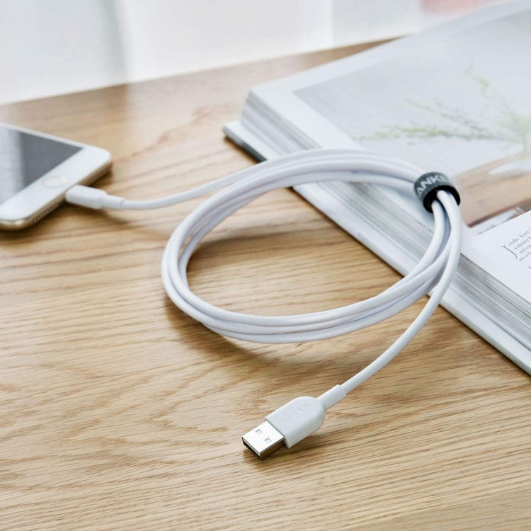 ANKER PowerLine II USB to 8 Pin MFI Certificated Data Cable, Length: 1.8m(White) - MFI Cable by ANKER | Online Shopping South Africa | PMC Jewellery