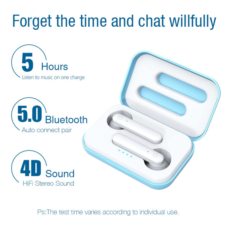 X26 TWS  Bluetooth 5.0 Wireless Touch Bluetooth Earphone with Magnetic Attraction Charging Box, Support Voice Assistant & Call(Blue) - TWS Earphone by PMC TechLife | Online Shopping South Africa | PMC TechLife