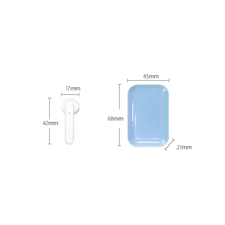 X26 TWS  Bluetooth 5.0 Wireless Touch Bluetooth Earphone with Magnetic Attraction Charging Box, Support Voice Assistant & Call(Blue) - TWS Earphone by PMC TechLife | Online Shopping South Africa | PMC TechLife