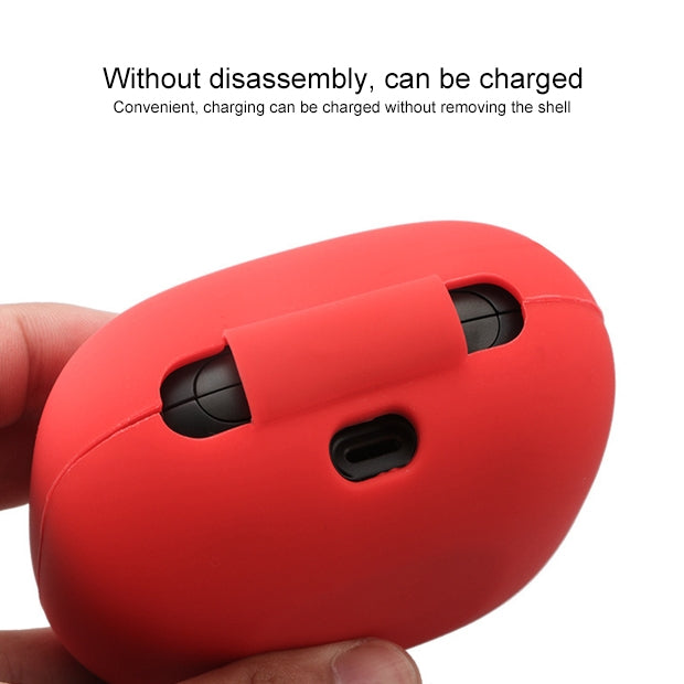 Solid Color Silicone Wireless Bluetooth Earphone Protective Case for Beats Powerbeats Pro(Grass Green) - Other Case by PMC TechLife | Online Shopping South Africa | PMC TechLife