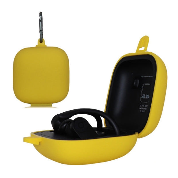 Solid Color Silicone Wireless Bluetooth Earphone Protective Case for Beats Powerbeats Pro(Yellow) - Other Case by PMC Jewellery | Online Shopping South Africa | PMC Jewellery