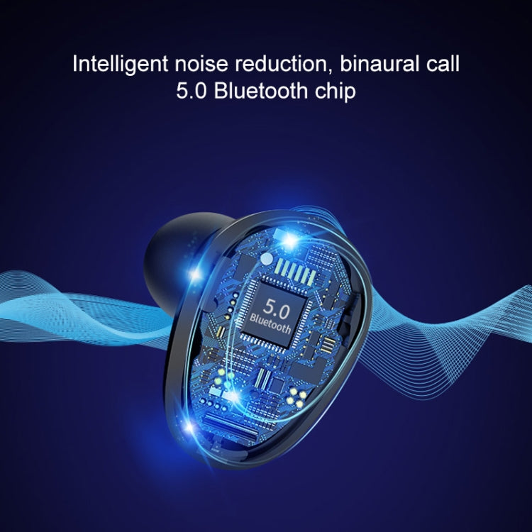 X7 TWS V5.0 Binaural Wireless Stereo Bluetooth Headset with Charging Case and Digital Display(Black) - TWS Earphone by PMC TechLife | Online Shopping South Africa | PMC TechLife