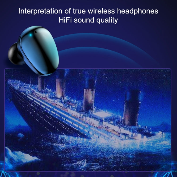 X7 TWS V5.0 Binaural Wireless Stereo Bluetooth Headset with Charging Case and Digital Display(Black) - TWS Earphone by PMC TechLife | Online Shopping South Africa | PMC TechLife