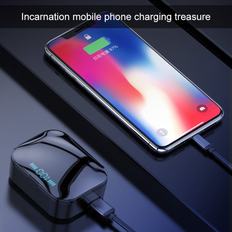 X7 TWS V5.0 Binaural Wireless Stereo Bluetooth Headset with Charging Case and Digital Display(Black) - TWS Earphone by PMC TechLife | Online Shopping South Africa | PMC TechLife