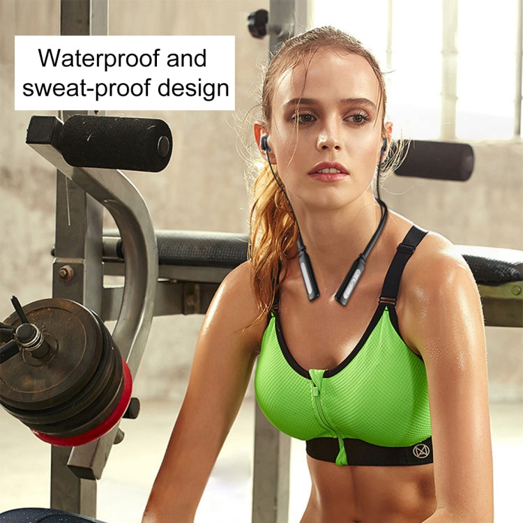 HT1 Magnetic In-Ear Wireless Bluetooth Stereo Headset(Black) - Neck-mounted Earphone by PMC TechLife | Online Shopping South Africa | PMC TechLife