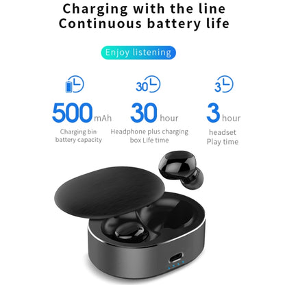 B20 Mini Portable In-ear Noise Cancelling Bluetooth V5.0 Stereo Earphone with 360 Degrees Rotation Charging Box(White) - Bluetooth Earphone by PMC Jewellery | Online Shopping South Africa | PMC Jewellery