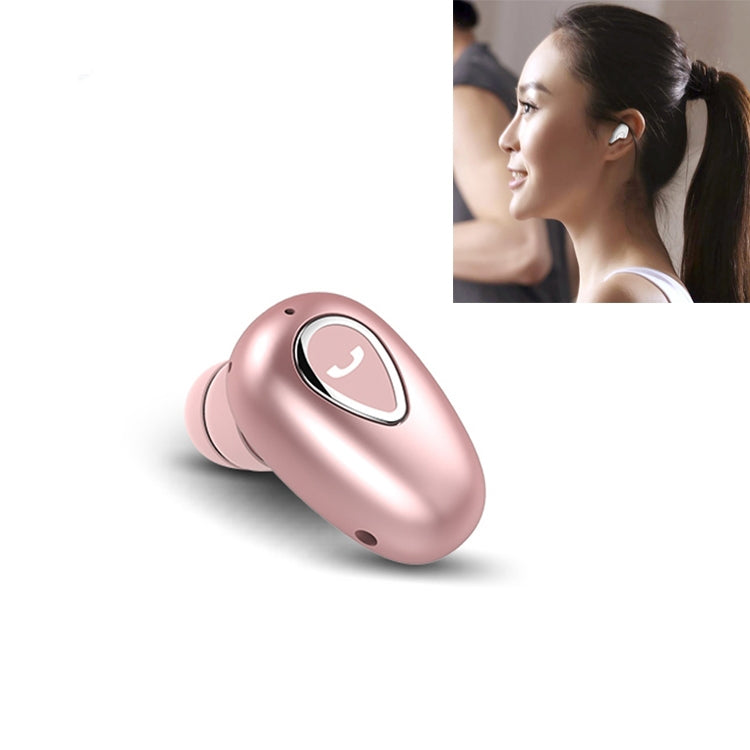 YX01 Sweatproof Bluetooth 4.1 Wireless Bluetooth Earphone, Support Memory Connection & HD Call (Rose Gold) - Bluetooth Earphone by PMC Jewellery | Online Shopping South Africa | PMC Jewellery