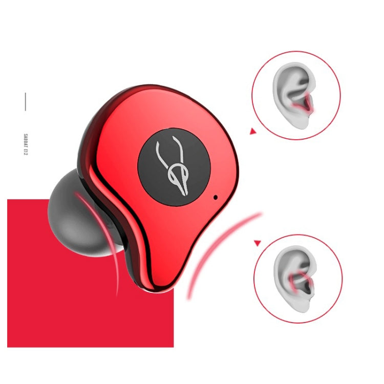 Sabbat E12 Portable In-ear Bluetooth V5.0 Earphone with Wireless Charging Box, Wireless Charging Model, For iPhone, Galaxy, Huawei, Xiaomi, HTC and Other Smartphones(Purple) - Bluetooth Earphone by Sabbat | Online Shopping South Africa | PMC Jewellery