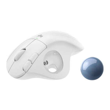 Logitech ERGO M575 Creative Wireless Trackball Mouse (White) - Wireless Mice by Logitech | Online Shopping South Africa | PMC Jewellery | Buy Now Pay Later Mobicred