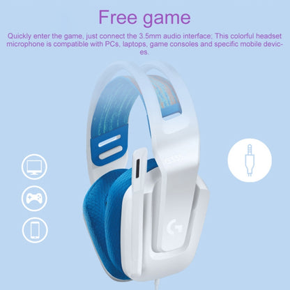Logitech G335 Foldable Wired Gaming Headset with Microphone (White) - Multimedia Headset by Logitech | Online Shopping South Africa | PMC Jewellery