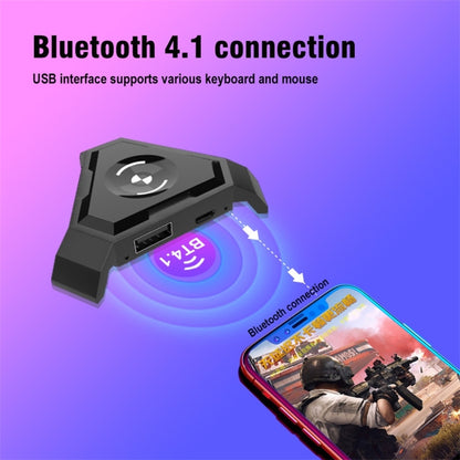 HXSJ P5 Bluetooth 4.1 Keyboard Mouse Bluetooth Gaming Converter, Can Not Be Pressed Version(Black) - Converter & Adapter by HXSJ | Online Shopping South Africa | PMC Jewellery