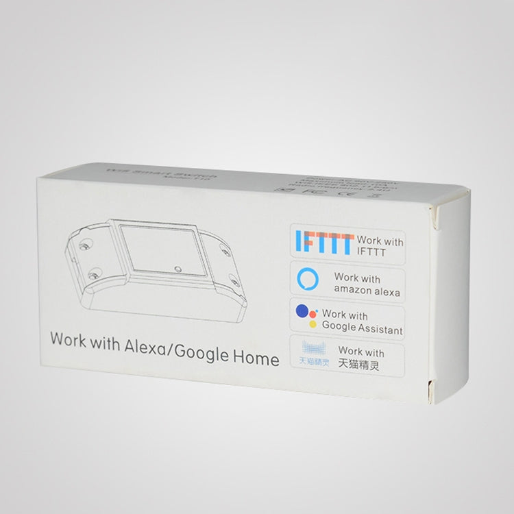 10A Single Channel WiFi Smart Switch Wireless Remote Control Module Works with Alexa & Google Home, AC 90-250V - Smart Switch by PMC Jewellery | Online Shopping South Africa | PMC Jewellery