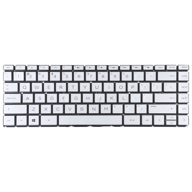 For HP Pavilion x360 14-CK 14-CD 14-CE 14-CM 14-DG US Version Keyboard (Silver) - Replacement Keyboards by PMC Jewellery | Online Shopping South Africa | PMC Jewellery