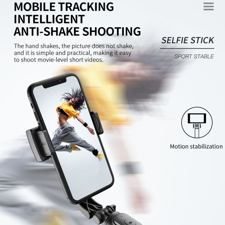 Q08 Gimbal Stabilizer Bluetooth Remote Control Tripod Selfie Stick (Black) - Selfie Light by PMC TechLife | Online Shopping South Africa | PMC TechLife