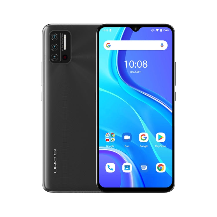 UMIDIGI A7S, 2GB+32GB, Infrared Thermometer, Triple Back Cameras, 4150mAh Battery, Face Identification, 6.53 inch Android 10 MTK6737 Quad Core up to 1.25GHz, Network: 4G, OTG(Grey) - UMIDIGI by UMIDIGI | Online Shopping South Africa | PMC Jewellery | Buy Now Pay Later Mobicred