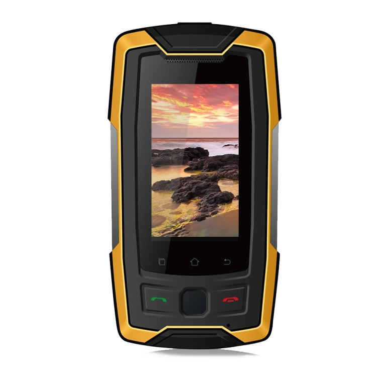SERVO X7 Plus Rugged Phone, 2GB+16GB, IP68 Waterproof Dustproof Shockproof, Front Fingerprint Identification, 2.45 inch Android 6.0 MTK6737 Quad Core 1.3GHz, NFC, OTG, Network: 4G, Support Google Play(Yellow) - SERVO by SERVO | Online Shopping South Africa | PMC Jewellery