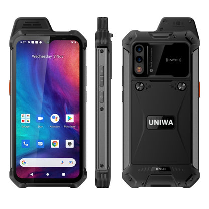 UNIWA W888 Standard Rugged Phone, 4GB+64GB, IP68 Waterproof Dustproof Shockproof, 5000mAh Battery, 6.3 inch Android 11 MTK6765 Helio P35 Octa Core up to 2.35GHz, Network: 4G, NFC, OTG(Black) - UNIWA by UNIWA | Online Shopping South Africa | PMC Jewellery