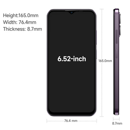 Ulefone Note 16 Pro, 8GB+256GB, Dual Back Cameras, Face ID & Side Fingerprint Identification, 4400mAh Battery, 6.52 inch Android 13 Unisoc T606 Octa Core up to 1.6GHz, Network: 4G, Dual SIM, OTG (Purple) - Ulefone by Ulefone | Online Shopping South Africa | PMC Jewellery | Buy Now Pay Later Mobicred