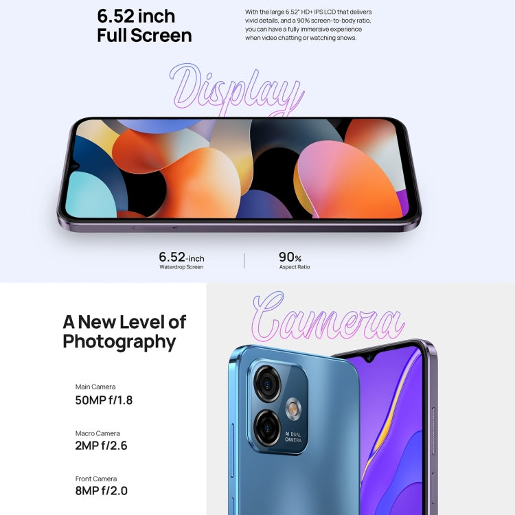 Ulefone Note 16 Pro, 8GB+256GB, Dual Back Cameras, Face ID & Side Fingerprint Identification, 4400mAh Battery, 6.52 inch Android 13 Unisoc T606 Octa Core up to 1.6GHz, Network: 4G, Dual SIM, OTG (Purple) - Ulefone by Ulefone | Online Shopping South Africa | PMC Jewellery | Buy Now Pay Later Mobicred