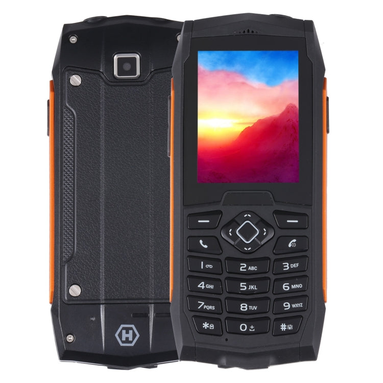 Rugtel R1D Rugged Phone, IP68 Waterproof Dustproof Shockproof, 2.4 inch, MTK6261D, 2000mAh Battery, Loud Box Speaker, FM, Network: 2G, Dual SIM(Orange) - Others by Rugtel | Online Shopping South Africa | PMC Jewellery