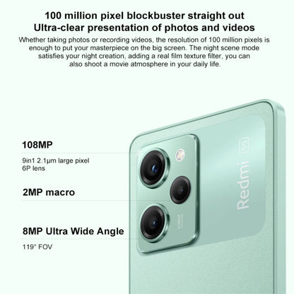 Xiaomi Redmi Note 12 Pro Speed 5G, 108MP Camera, 8GB+256GB, Triple Back Cameras, 5000mAh Battery, 6.67 inch MIUI 14 Snapdragon 778G Octa Core up to 2.4GHz, Network: 5G, Dual SIM, NFC, IR (Green) - Xiaomi Redmi by Xiaomi | Online Shopping South Africa | PMC Jewellery