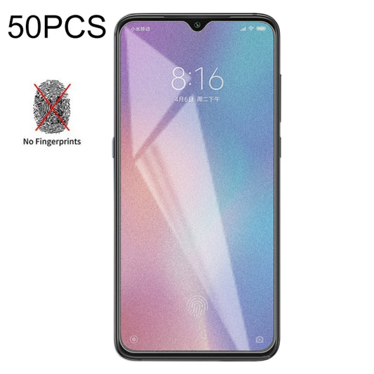 50 PCS Non-Full Matte Frosted Tempered Glass Film for Xiaomi Mi 9 SE, No Retail Package -  by PMC Jewellery | Online Shopping South Africa | PMC Jewellery