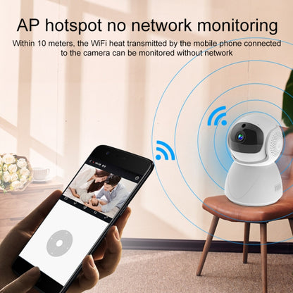 ZAS-5G01 1080P Home 5G WiFi Dual-band Panoramic Camera, Support IR Night Vision & TF Card Slot & AP Hot Spot & Designated Alarm Area, UK Plug - Wireless Camera by PMC Jewellery | Online Shopping South Africa | PMC Jewellery
