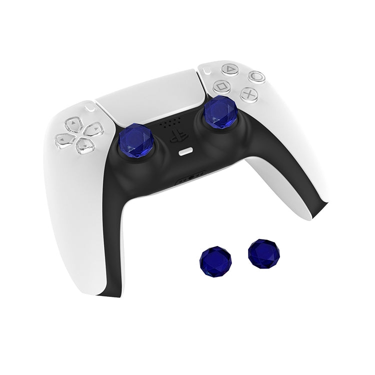 2 PCS Diamond Texture Games Grip Caps for PS5(Blue) - Cases by PMC Jewellery | Online Shopping South Africa | PMC Jewellery