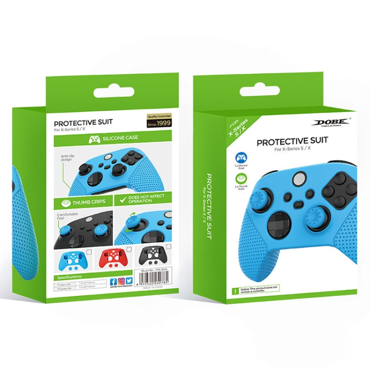 DOBE TYX-0626 Anti-slip Silicone Handle Protective Cover For Xbox Series X(Blue) - Cases by DOBE | Online Shopping South Africa | PMC Jewellery