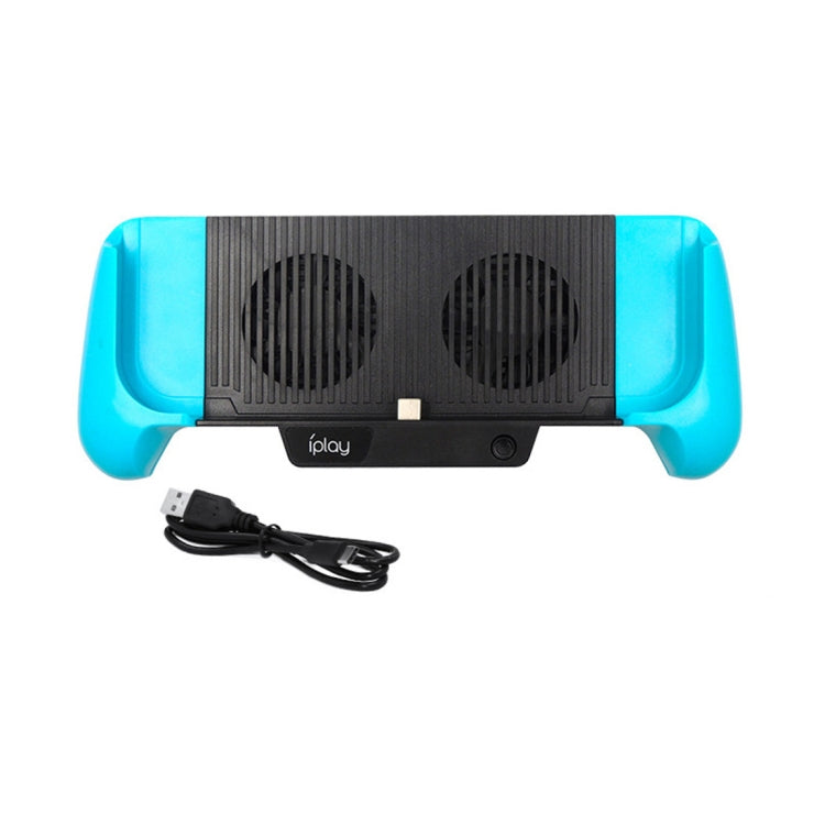 IPLAY Host Charging Grips Stand Shell Cooling Fan for Switch Lite(Black) - Charger & Power by iplay | Online Shopping South Africa | PMC Jewellery