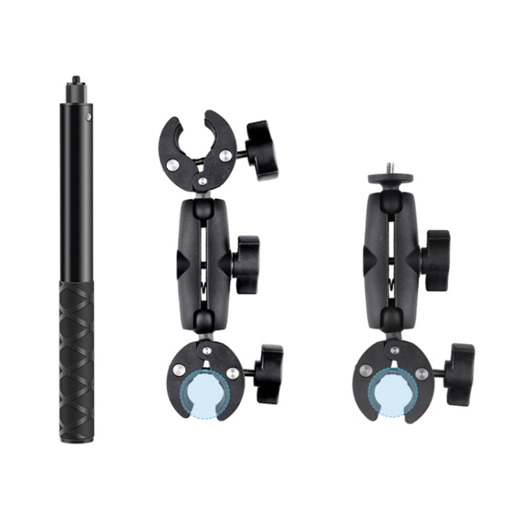 Motorcycle Dual-heads Crab & Single Heads Clamps Handlebar Fixed Mount Selfie Stick - Bicycle Handlebar Mount by PMC TechLife | Online Shopping South Africa | PMC TechLife