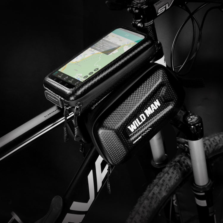 WILD MAN E6S Waterproof Front Bag Touch Screen MTB Bag Large Capacity Bicycle Tube Bag Riding Accessories - Bicycle Bags by WILD MAN | Online Shopping South Africa | PMC Jewellery | Buy Now Pay Later Mobicred