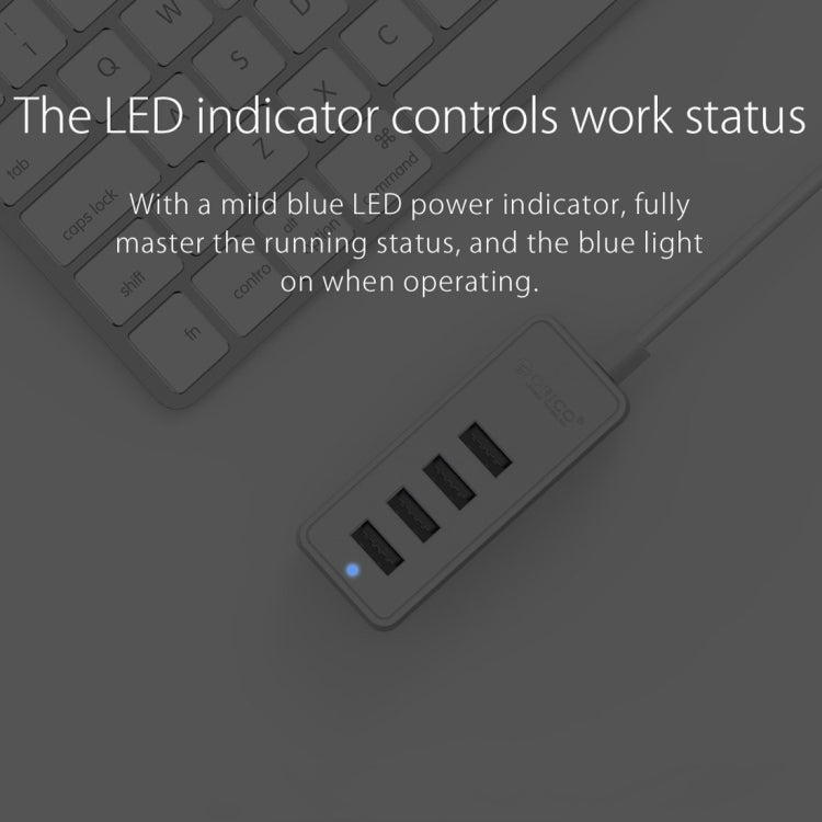 ORICO W5P-U2-100 USB 2.0 Desktop HUB with 100cm Micro USB Cable Power Supply(Black) - free shipping - PMC TechLife - Order now!