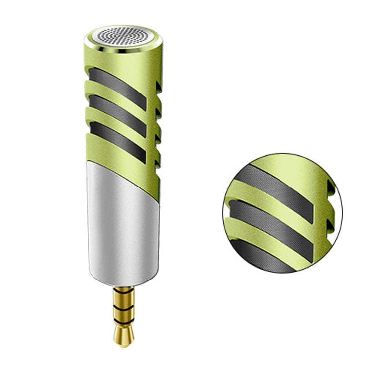 R1 Mini Condenser Record Microphone, For Smart Phones, Tablets and Other Audio Device with 3.5mm Earphone Port(Green) - Other Accessories by PMC Jewellery | Online Shopping South Africa | PMC Jewellery