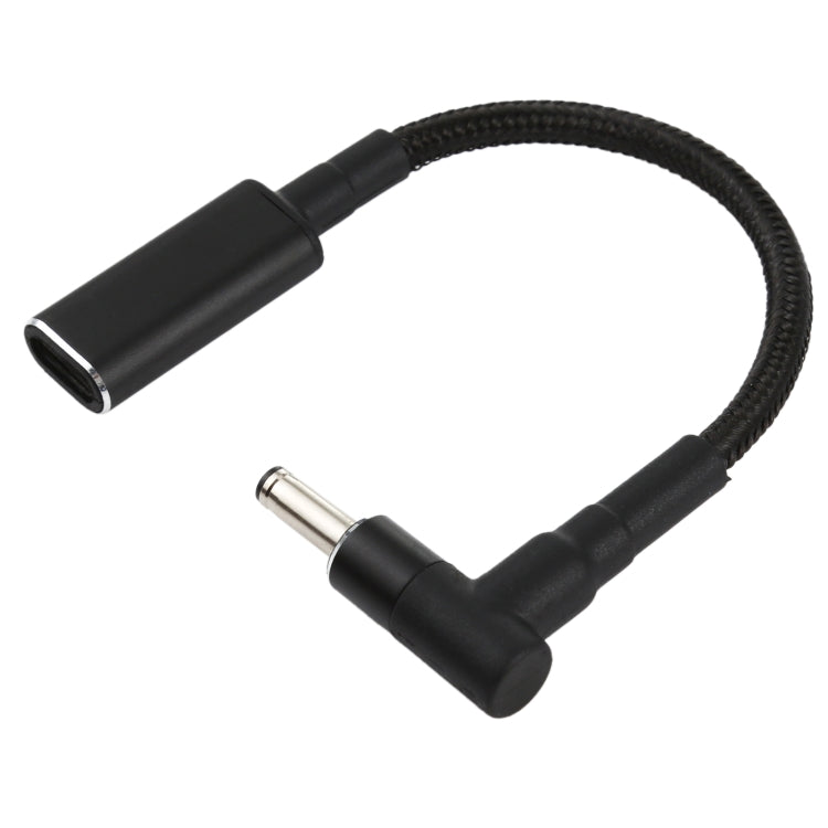 PD 100W 18.5-20V 4.0 x 1.35mm Elbow to USB-C / Type-C Adapter Nylon Braid Cable - Universal Power Adapter by PMC TechLife | Online Shopping South Africa | PMC TechLife
