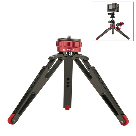 PULUZ Desktop Vlogging Live Tripod Holder with Cold Shoe Bases for DSLR & Digital Cameras, Adjustable Height: 7.5-14.5cm - Tripods by PULUZ | Online Shopping South Africa | PMC Jewellery | Buy Now Pay Later Mobicred