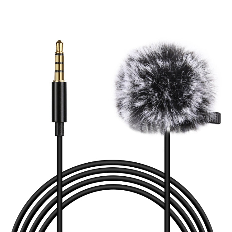 PULUZ 1.5m 3.5mm Jack Lavalier Wired Condenser Recording Microphone - Microphone by PULUZ | Online Shopping South Africa | PMC TechLife
