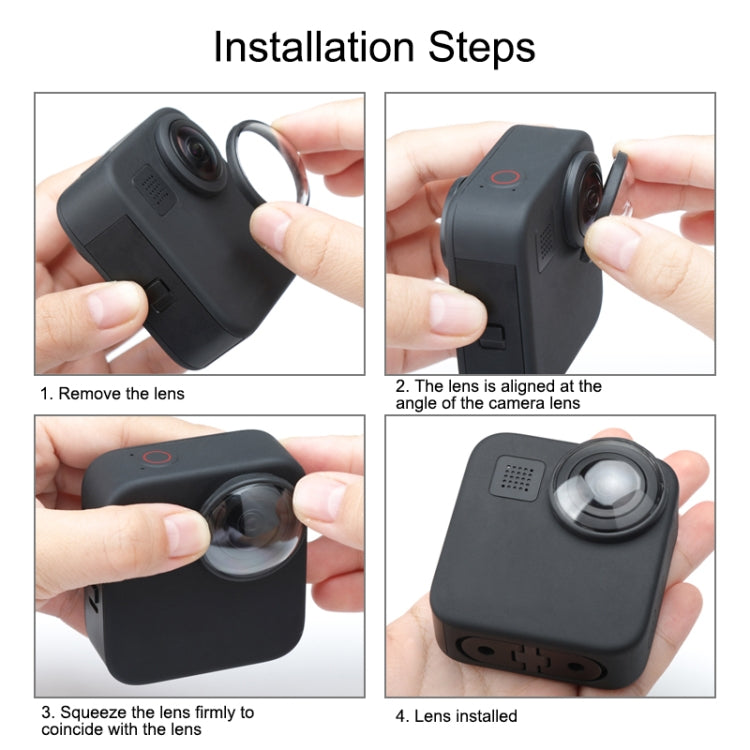 2 PCS PULUZ Acrylic Protective Lens Cover for GoPro Max - Lens by PULUZ | Online Shopping South Africa | PMC TechLife | Buy Now Pay Later Mobicred