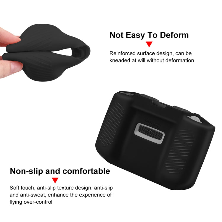 PULUZ Shockproof Anti-scratch Silicone Case For DJI Mini 3 / 3 Pro / Mavic 3 / Air 2S / Mini 2 Remote Control (Black) - Case & Bags by PULUZ | Online Shopping South Africa | PMC Jewellery