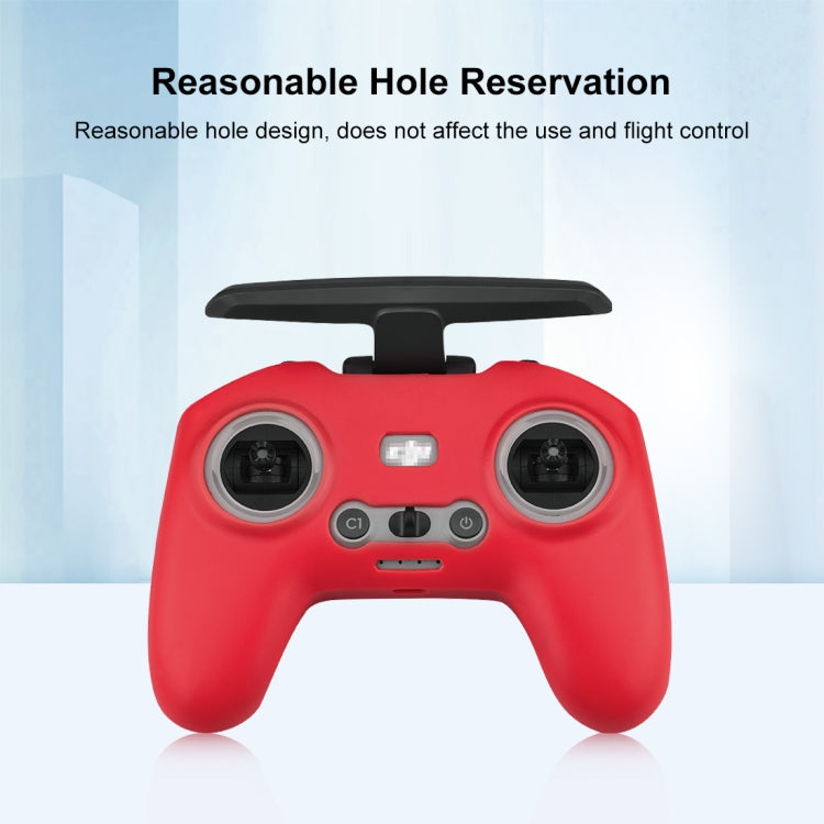 For DJI FPV Combo Remote Control PULUZ Silicone Protective Case(Red) -  by PULUZ | Online Shopping South Africa | PMC Jewellery