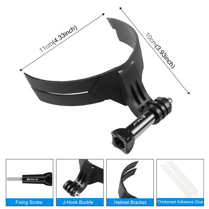 PULUZ Bending Action Camera Motorcycle Helmet Chin Mount (Black) - Helmet Mount by PULUZ | Online Shopping South Africa | PMC Jewellery