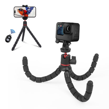 PULUZ Mini Octopus Flexible Tripod Holder with Remote Control for SLR Cameras, GoPro, Cellphone - Portable Mini Tripod by PULUZ | Online Shopping South Africa | PMC Jewellery | Buy Now Pay Later Mobicred