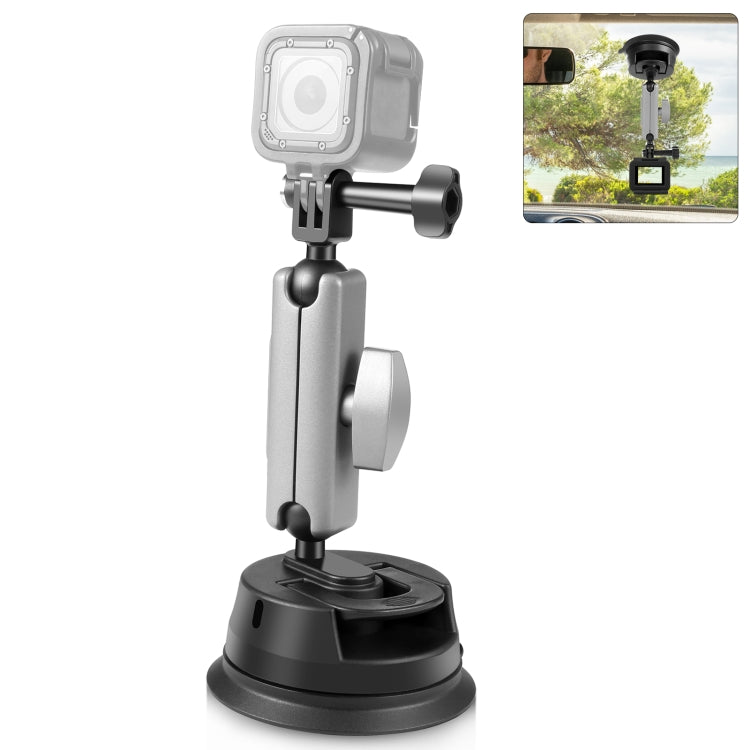 PULUZ Car Suction Cup Arm Mount with Mount Adapter & Long Screw - Helmet Mount by PULUZ | Online Shopping South Africa | PMC Jewellery