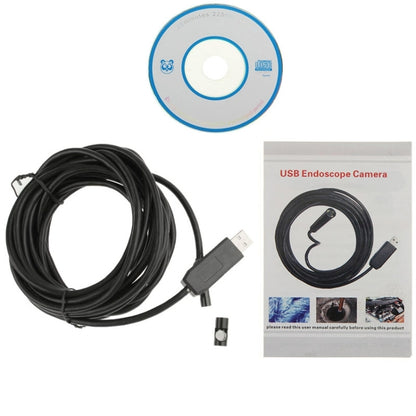 Waterproof USB Endoscope Snake Tube Inspection Camera with 6 LED for Parts of OTG Function Android Mobile Phone, Length: 5m, Lens Diameter: 7mm(Black) -  by PMC Jewellery | Online Shopping South Africa | PMC Jewellery