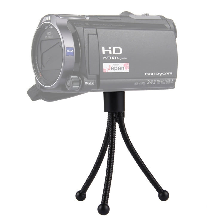 Table Portable Tripod Stand for Digital Cameras, Max Height: 120mm(Black) - Tripods by PMC TechLife | Online Shopping South Africa | PMC TechLife